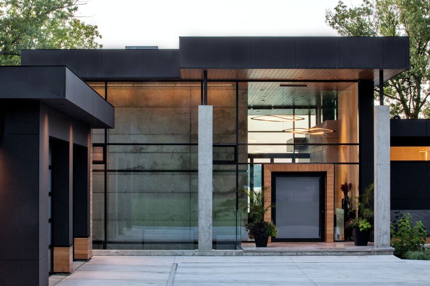 ConceptWall 50 Фасади, ConceptFolding 77 Розсувні та Розкладні системи, ConceptSystem 77 Вікна і ConceptSystem 77 Двері - House South Water Flats Знаходиться в Kempenfelt Bay, Canada