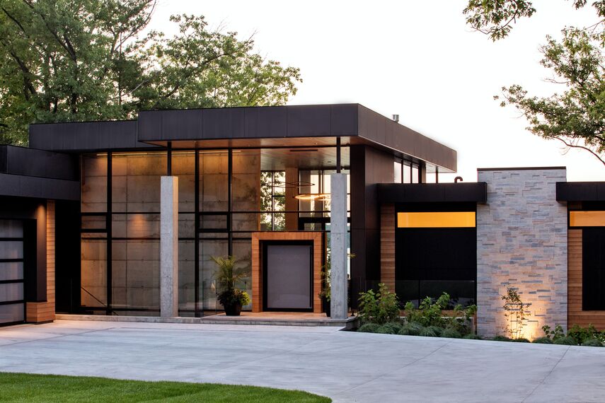 ConceptWall 50 Фасади, ConceptFolding 77 Розсувні та Розкладні системи, ConceptSystem 77 Вікна і ConceptSystem 77 Двері - House South Water Flats Знаходиться в Kempenfelt Bay, Canada