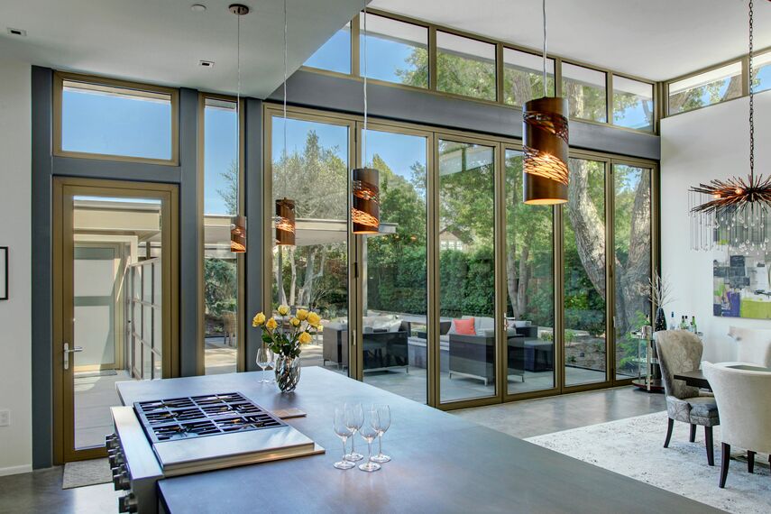 ConceptSystem 68 Вікна, ConceptFolding 77 Розсувні та Розкладні системи і ConceptSystem 68 Двері - Villa Modern Prairie House Знаходиться в Sonoma Wine Country, United States of America