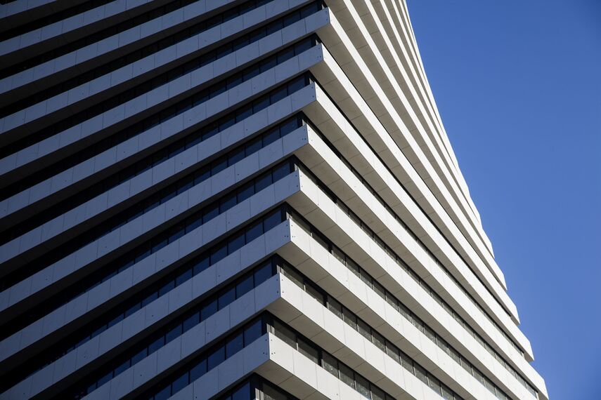 ConceptWall 50 Фасади, ConceptSystem 77 Двері і ConceptSystem 77 Вікна - Apartmentcomplex Axis Towers Знаходиться в Tbilisi, Georgia