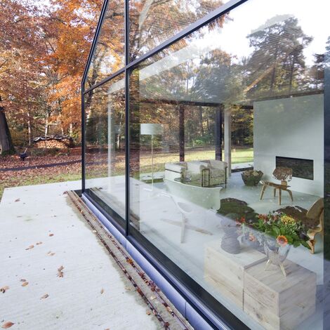 ConceptPatio 130 Розсувні та Розкладні системи, ConceptSystem 77 Вікна і ConceptWall 50 Фасади - House The Brouwhuis Знаходиться в Oisterwijk, The Netherlands