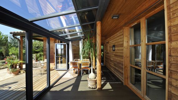 ThermoRoof 200 Зимові сади і ConceptFolding 77 Розсувні та Розкладні системи - Conservatory Private House Patio Знаходиться вFrance